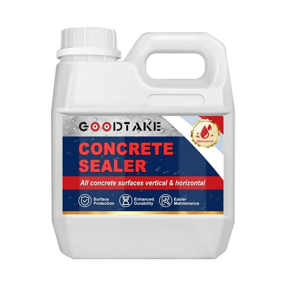 Concrete Sealer, Penetrating Concrete Sealer Outdoor, Concrete Sealant Waterproofer for All Porous Concrete Surfaces, Driveways, Patios, Paver, Floor, Sidewalks (Clear, 2 Pounds)