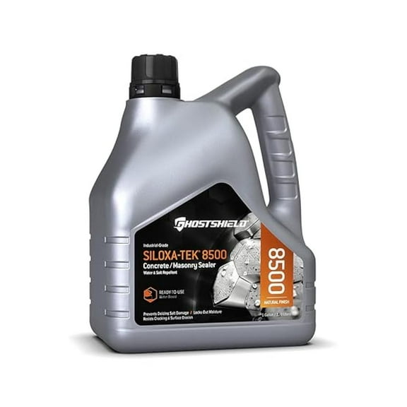 Concrete Sealer - Siloxa-Tek 8500, 1 Gallon - Water & Salt Protection for Driveways, Brick, Pavers