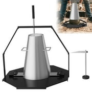 Concrete Slump Cone Test Kit, Heavy-Duty Steel Slump Cone 12L x 8W Standard Size