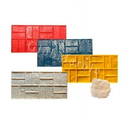 Concrete Stamp Set of 5 mats Brick Pattern. Brick texture Stamp Mat SM 4300 S.