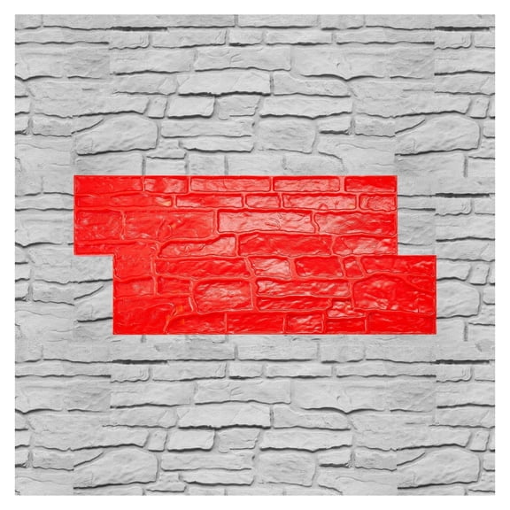 Concrete Stamps Mat 28x12in Texturing Skin - Polyurethane Concrete Pattern Mold for Countertops, Floors, Patios, Driveways & Walkways