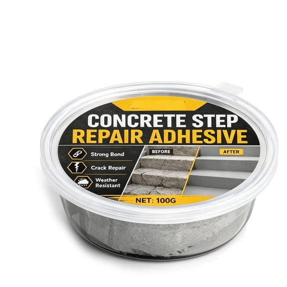 Concrete Step Repair Adhesive, Heavy Duty Concrete Repair Adhesive Cement Repair Adhesive, Outdoor Concrete Repair Adhesive, Strong Bond Formula, Quick Curing