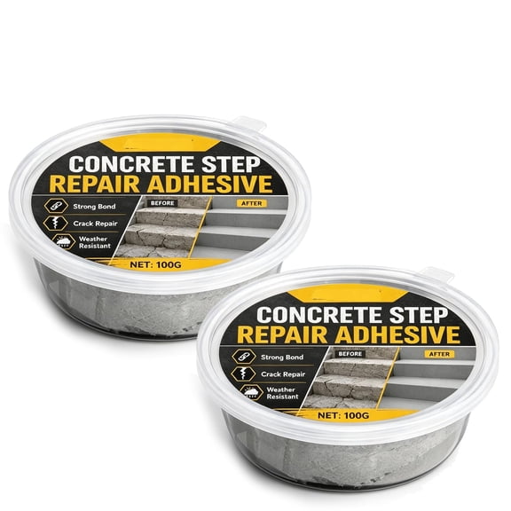 Concrete Step Repair Adhesive, Heavy Duty Concrete Repair Adhesive Cement Repair Adhesive, Outdoor Concrete Repair Adhesive, Strong Bond Formula, Quick Curing