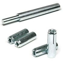 Concrete & Stone Drop in Female Expansion Anchors with Setting Tool Zinc Plated Steel 5/8"-11 x 2-1/2" Qty 25