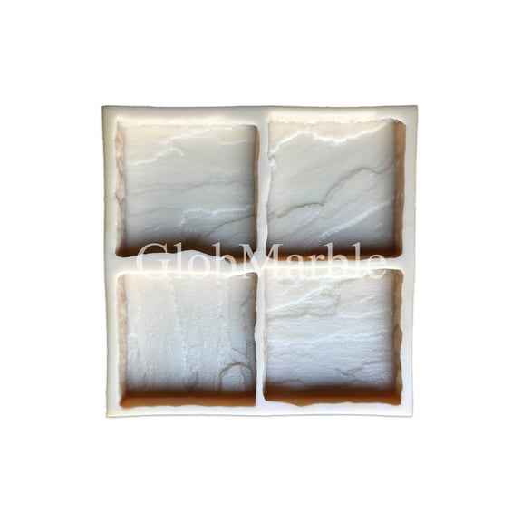 Concrete Stone Mold from GlobMarble. Stepping Stone Mold SS 5701/4. Concrete Veneer Mold, Casting