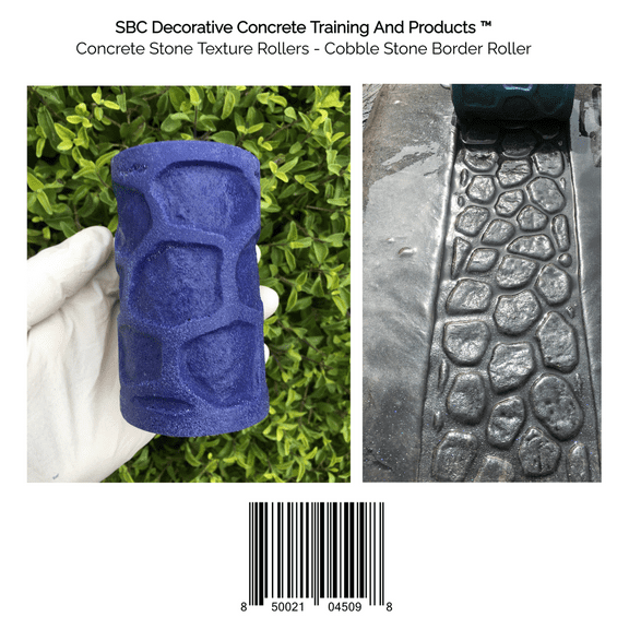 Concrete Stone Texture Rollers - Cobble Stone Border Roller