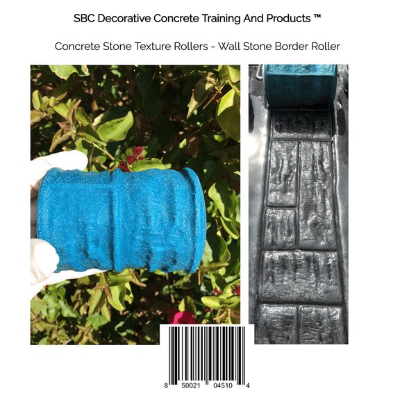 Concrete Stone Texture Rollers - Wall Stone Border Roller