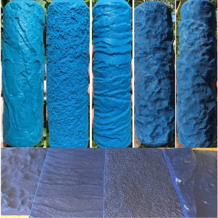 Concrete Texture Rollers-Best masonry texture roller Pro Kit-5 Rollers, 4 Stamps-Use For Forming Concrete Into Realistic Stone Textures
