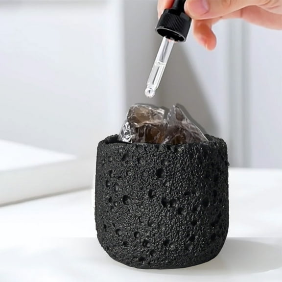 Concrete Texture Scented Candle Cup Empty Cement Container, Wide Mouth DIY Aroma Diffuser Vessel – Modern Minimalist Home Decor Gift for Homemade Candles or Oils