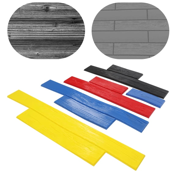 Concrete Texturing Mold, Concrete Molds, 5 Pieces Concrete Molds For Wall & Floor