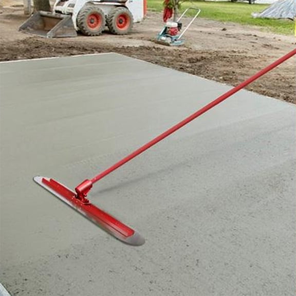 Concrete Trowel Float Bracket Concrete Tools, Bull Float Kit Concrete Bull Float Cement Trowel Tools 60In Extendable Round End 48"x8", Mg-Al Alloy with 4 Handles Adjustable Bracket for Construction