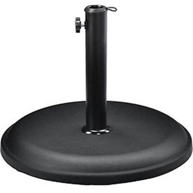 Concrete Umbrella Base - Black - 33 lbs Capacity - Round Design