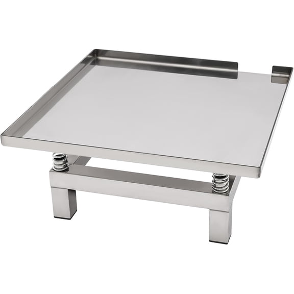 Concrete Vibrating Table, 50 x 50 cm Vibration Test Bench Stainless Steel Rectangular Test Block Vibration Platform 110V / 120W 3000RPM (Silver)
