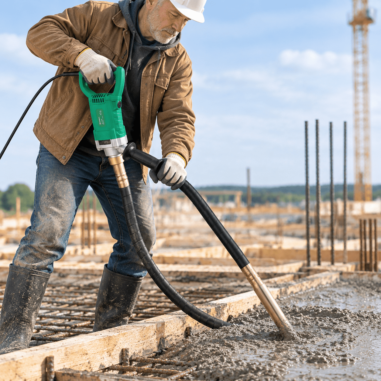 Concrete Vibrating Tool 1600w 6.6ft Handheld Vibrator - Walmart.com