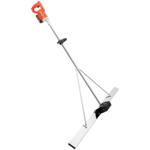 Concrete Vibrating Tool, Power Screed Concrete Finishing Vibra Tool %9 Inches Stainless Steel Board, Concrete Screed Vibratory Kit With Brushless Motor, Concrete Finishing Tool, 6000RPM
