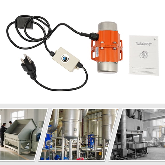 Concrete Vibrator Motor, 100W 3600rpm Waterproof 1 Phase Asynchronous Vibrating Motor with Speed Controller for Shaker Table