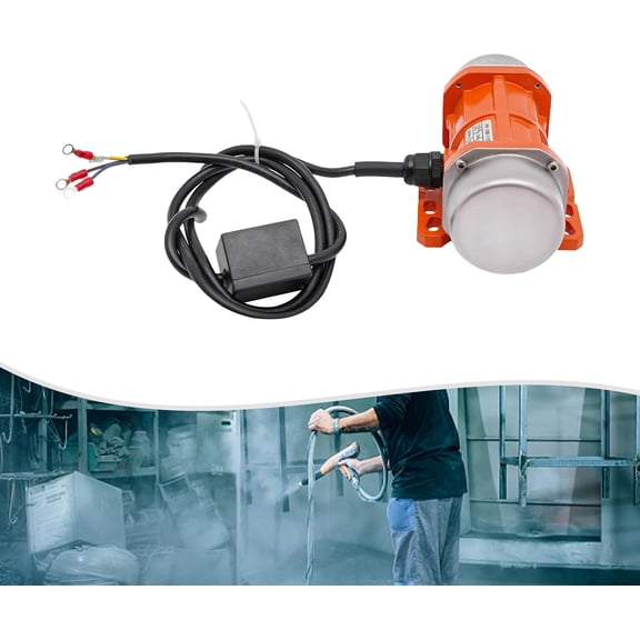 Concrete Vibrator Vibration Motor AC 110V 100W Electric Vibrating Motor Single Phase 3600 RPM Asynchronous Vibration Motor 6.6ft Cable for Shaker Table