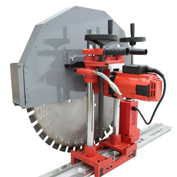 Concrete Wall Cutter Electric Wall Cutting Machine with 2 pcs Guide Rail 220V