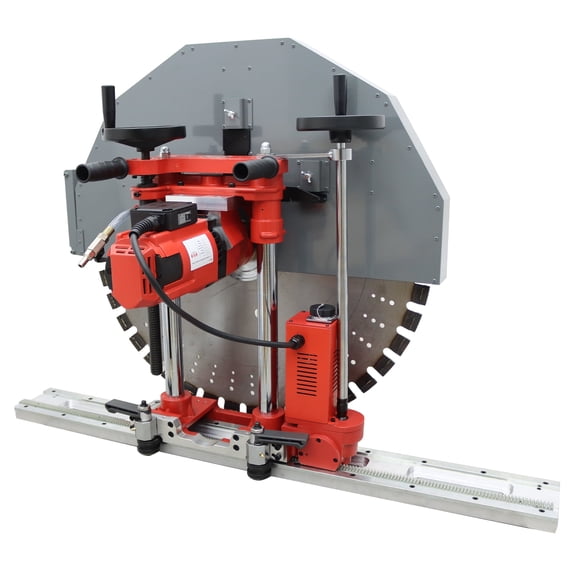 Concrete Wall Cutter Semi-Automatic Wall Cutting Machine with Quickly Disassemble Track 220V