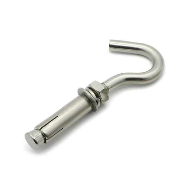 Concrete Wall Expansion Hook 304 Stainless Steel Heavy Duty Screw Hook Bolt Within Open Lock up M6/M8/M10/M12 (Color : M6)