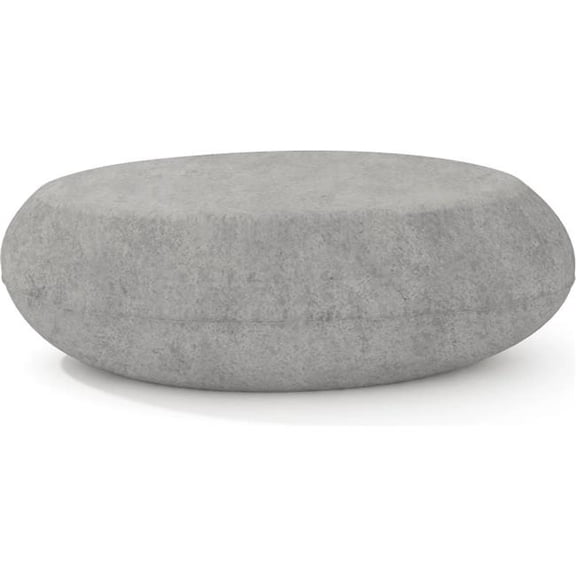 Concretti Designs B3219128 24 x 36 in. Indoor & Outdoor Pebble Table - Medium - Stone Concrete