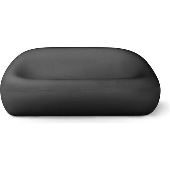 Concretti Designs B3219170 Bubble Couch Loveseat - Licorice Concrete