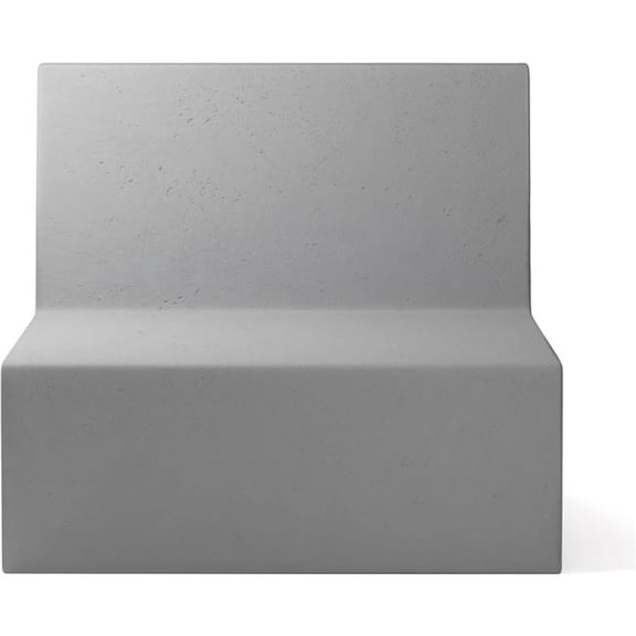 Concretti Designs B3219180 Modular Couch Square Chair - Stone Concrete