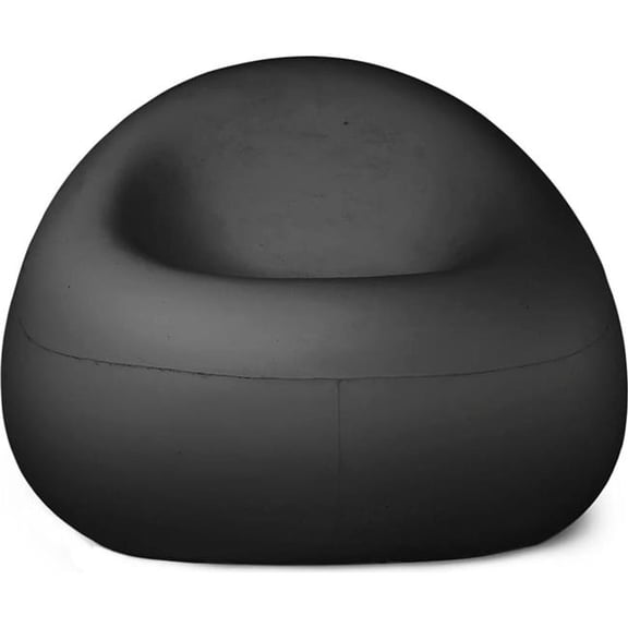 Concretti Designs B3219199 Bubble Lounge Chair - Licorice Concrete - Black