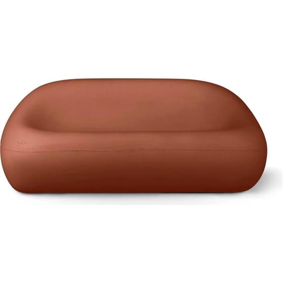 Concretti Designs B3219232 Bubble Couch Loveseat - Terra Cotta Concrete