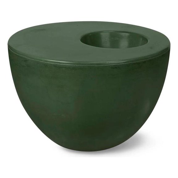 Concretti Designs B3219237 23.5 x 23.5 in. Indoor & Outdoor Palm Table - Small - Kale Concrete