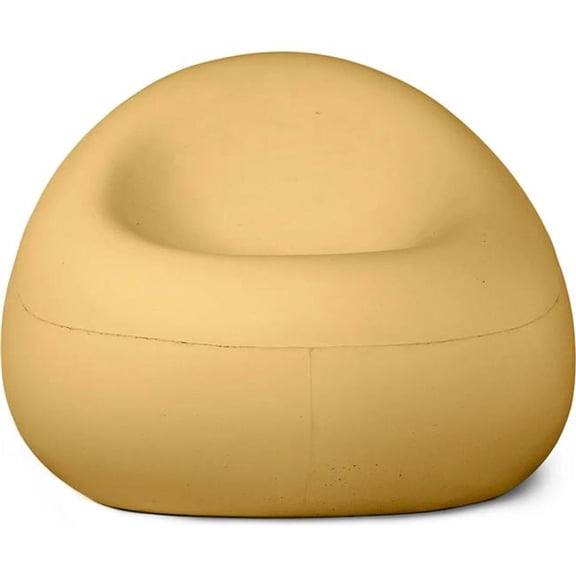 Concretti Designs B3219260 Bubble Lounge Chair - Mustard Concrete