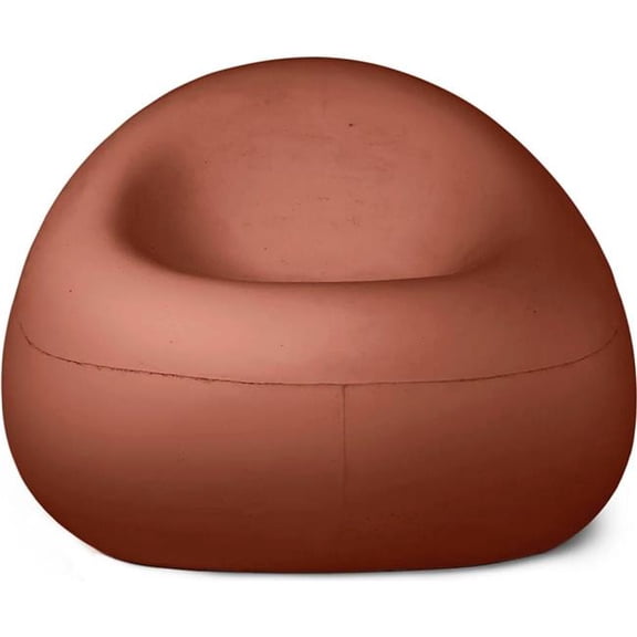 Concretti Designs B3219310 Bubble Lounge Chair - Terra Cotta Concrete