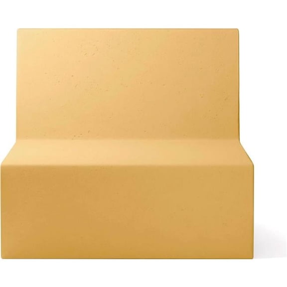 Concretti Designs B3219339 Modular Couch Square Chair - Mustard Concrete