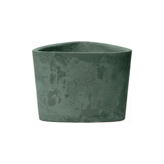 Concretti Designs B3251814 Hawthorne Indoor & Outdoor Triangular Pot Planter, Kale - 16 x 15.75 x 12 in.