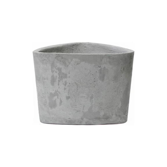 Concretti Designs B3251830 Hawthorne Indoor & Outdoor Triangular Pot Planter, Stone - 16 x 15.75 x 12 in.