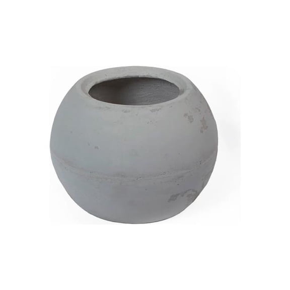 Concretti Designs B3251893 Bonsai Indoor & Outdoor Round Pot Planter, Stone - 18.5 in. Dia. x 13.37 in.