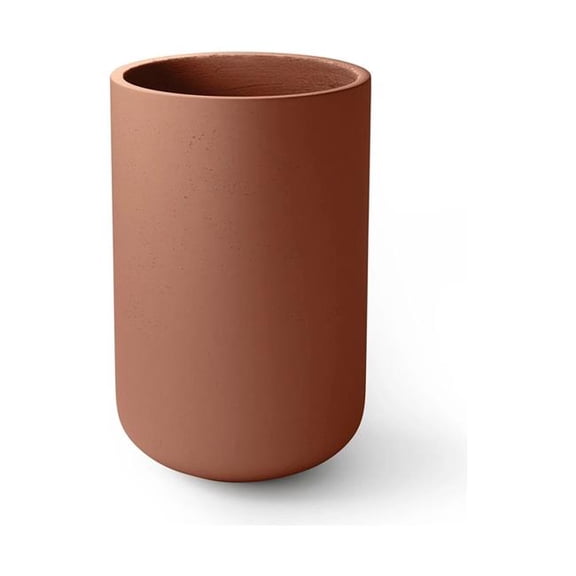 Concretti Designs B3252216 Juniper Indoor & Outdoor Round Pot Planter, Dark Blue - 30 in. Dia. x 48 in.