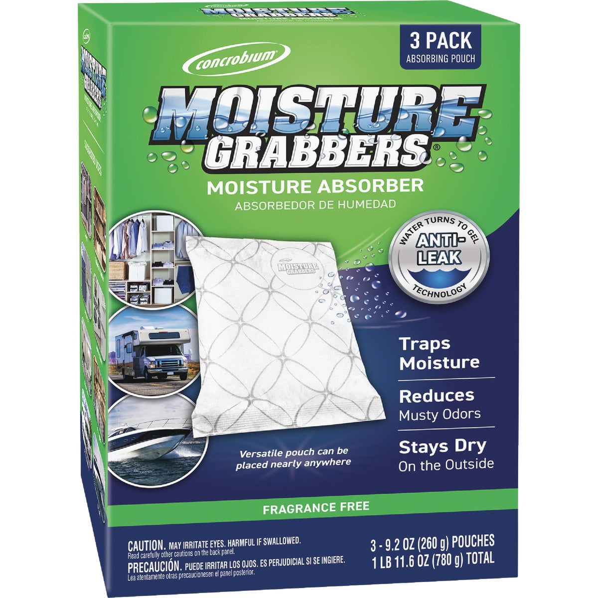Concrobium 745-3276 Moisture Grabbers 3 Pack by Concrobium