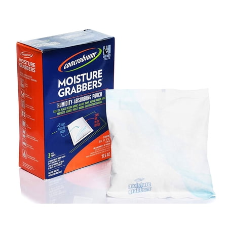 Concrobium 745-3276 Reusable Moisture Control Grabber, 9.2 Oz Pouch, 3 Piece