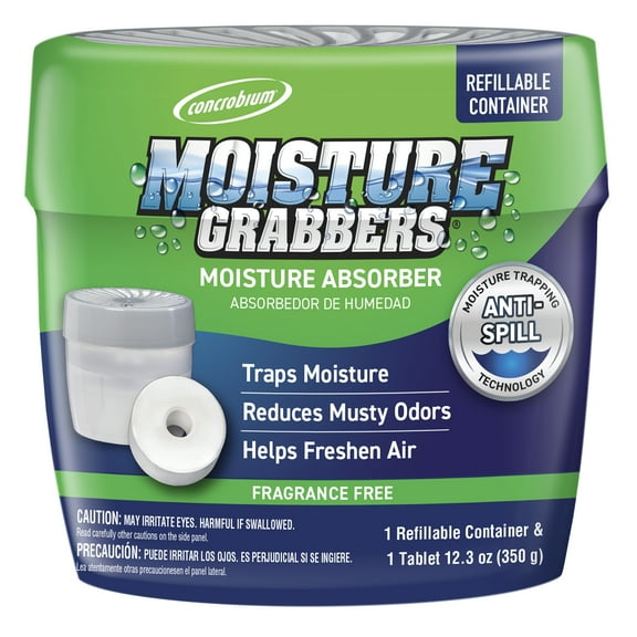 6 Pack, Concrobium Moisture Grabber Container-378490, 12.3 oz Tablet