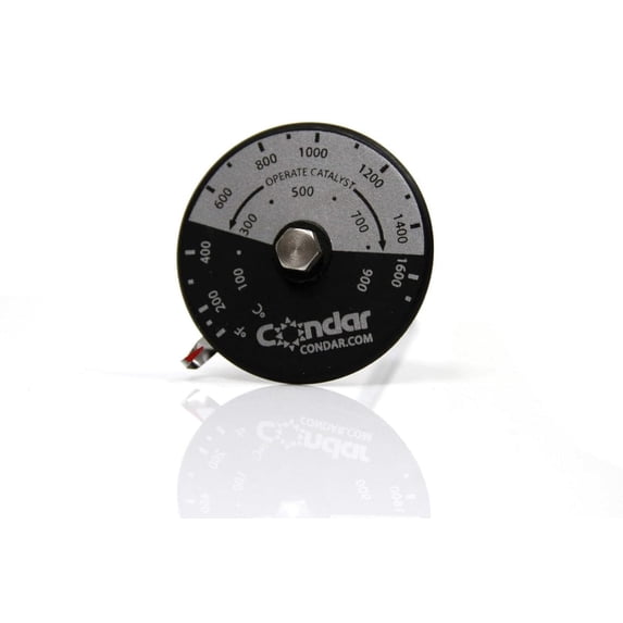 Condar Catalytic Probe Thermometer Accurate Temperature Gauge for Catalytic Wood Stoves, Helps Optimize Burn Efficiency & Performance