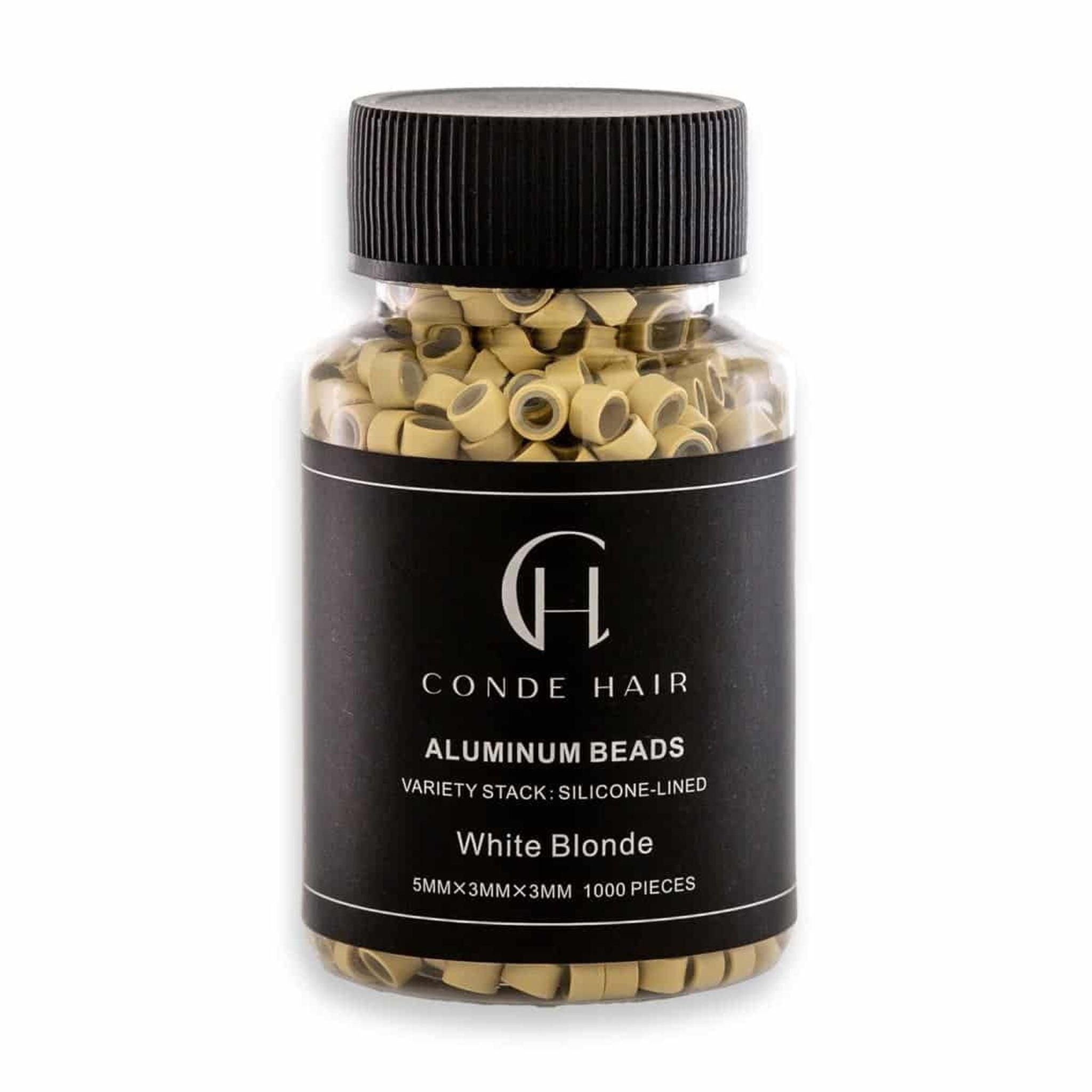 Conde Hair Aluminum Beads Silicon Lined