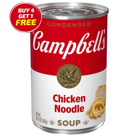 Condensed Chicken Noodle Soup, 10.75 oz Can (Buy 4 Get 1 Free)