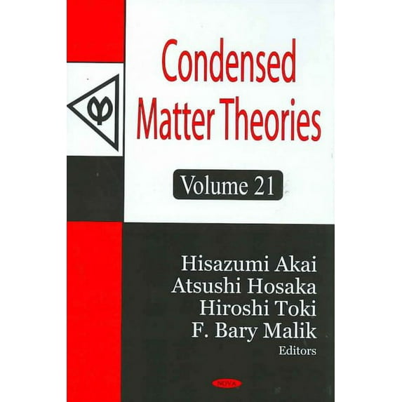 Condensed Matter Theories: v. 21: Volume 21 by Hisazumi Akai (Hardcover) (2007) (New)