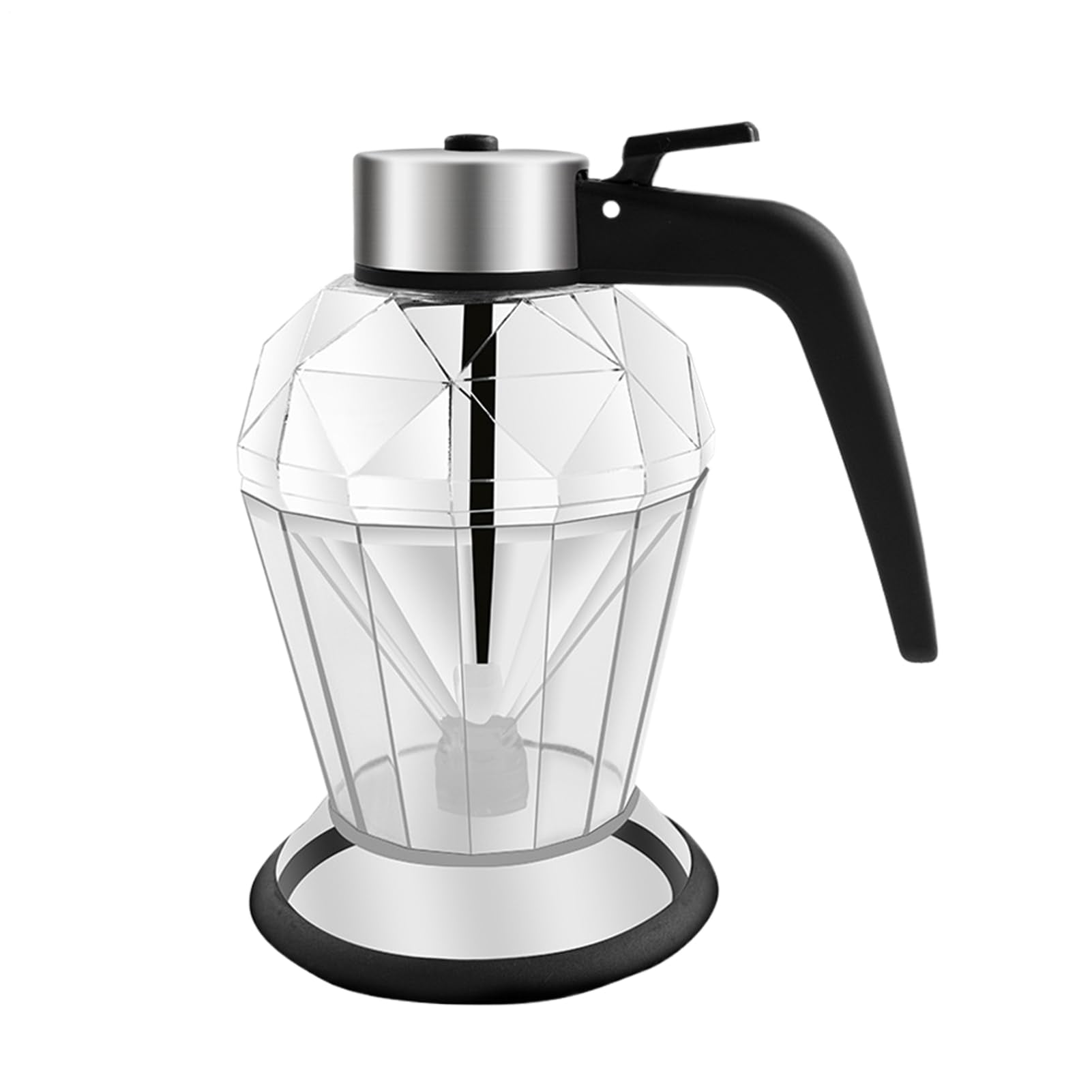 Condensed Milk Dispenser | Sauce Dispenser Bottle | Honey Dispensers No Drip, Multipurpose Kitchen Pour Container, Diamond Shape, for Honey Olive Oil Condensed Milk