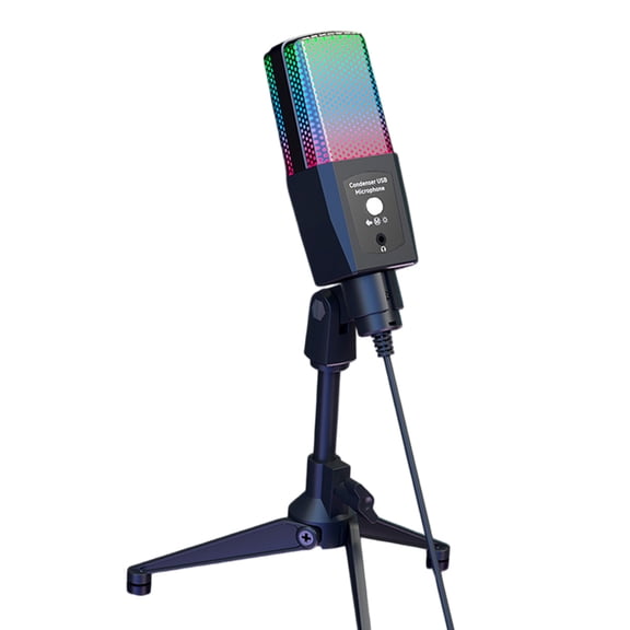Condenser Gaming Mic with Loudspeaker for Singing Streaming Accessories