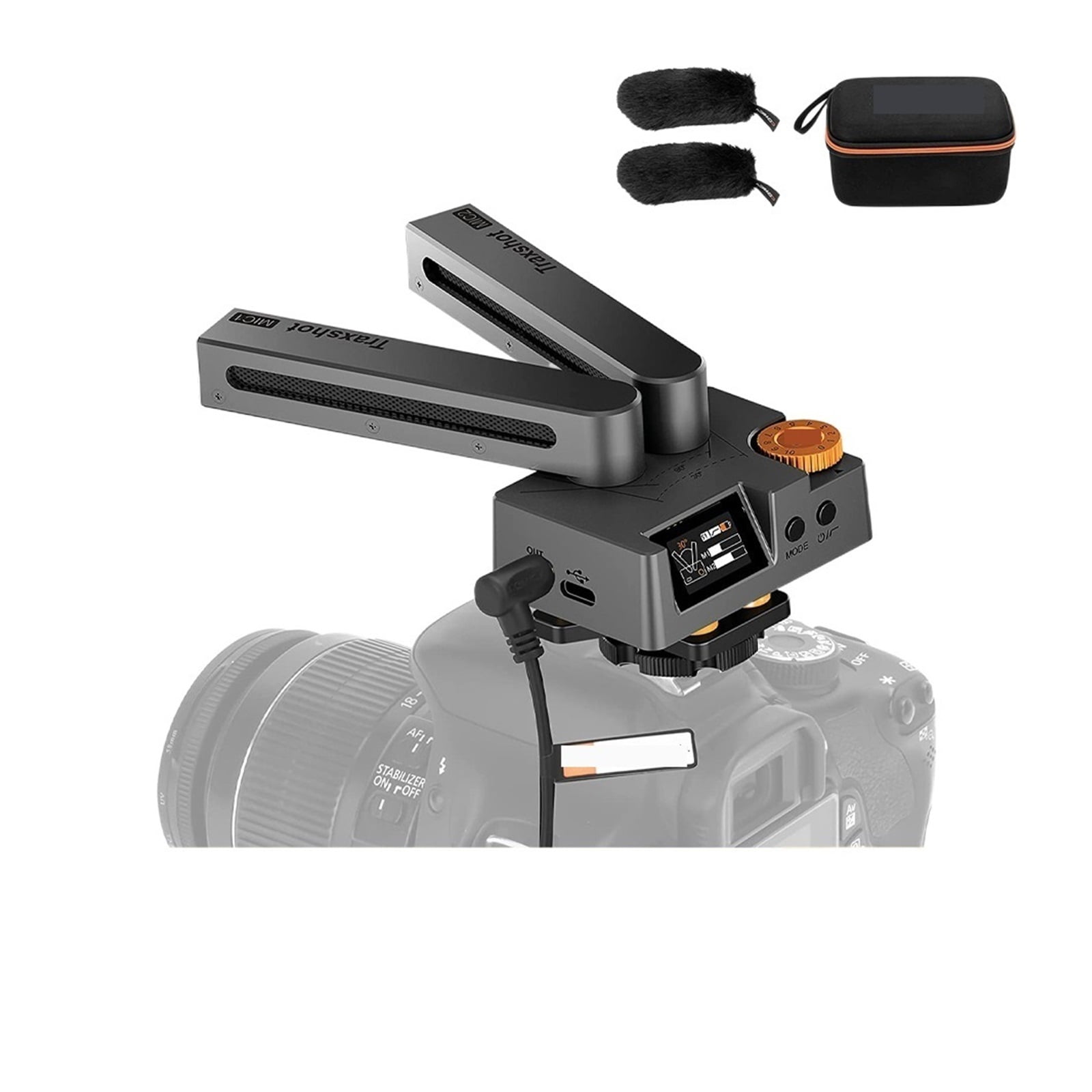 Condenser Microphone Transformable Microphone Super Cardioid Shotgun Mic Multi-funtional Mic