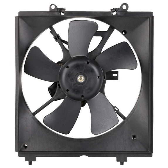 Condenser Or Radiator Cooling Fan Assembly For Mitsubishi Lancer 2002 - 2007 - BuyAutoParts