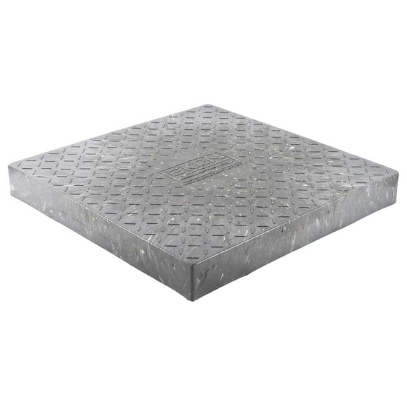Condensing Unit Support Pad 24x24x3 - Air Conditioners Pad - Equipment Support Platform for HVAC Units, Generators, Condensers, Beehives & More - 100% Recycled Plastic