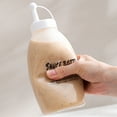 thumbnail image 1 of Condiment Bottle Squeeze Bottle - Flip-Top Dispenser, Food-Grade Plastic, Hygienic Design for Sauces Oils Icing, Easy-Clean Translucent Container, 1 of 7
